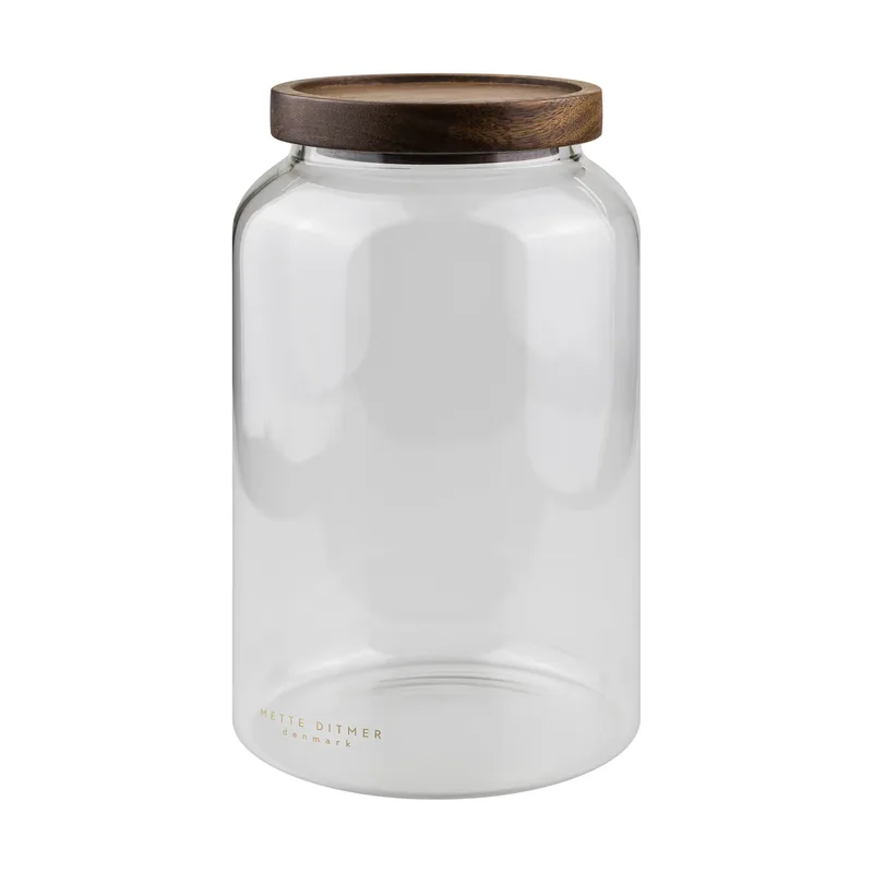 Luna Vorratsglas mit Deckel large 20 cm Transparent by Mette Ditmer – product photo