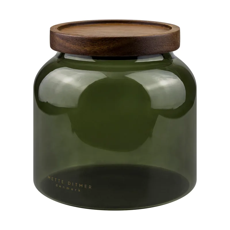 Luna Vorratsglas mit Deckel small 13 cm Dark forest von Mette Ditmer – Produktfoto