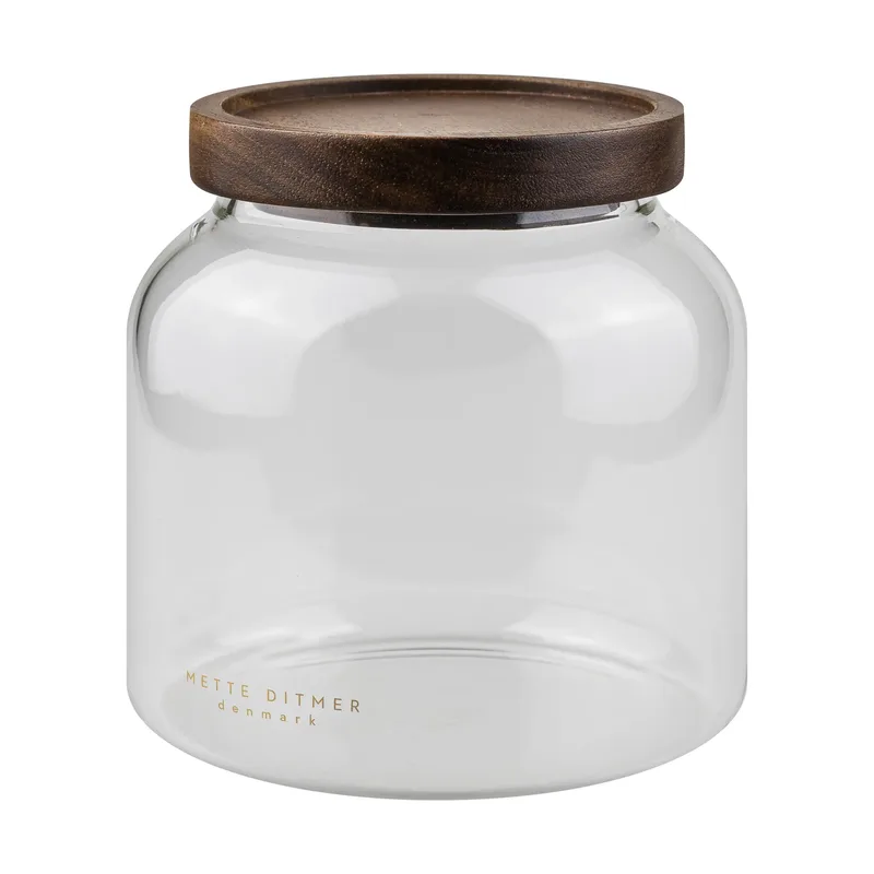 Luna Vorratsglas mit Deckel small 13 cm Transparent von Mette Ditmer – Produktfoto