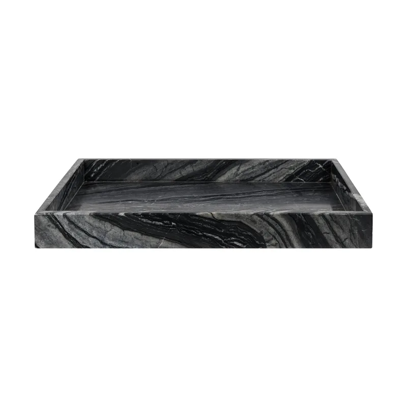 Marble Dekorationstablett large 30x40 cm Black-Grey by Mette Ditmer – product photo