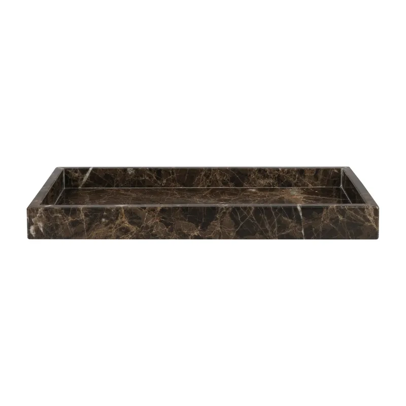 Marble Dekotablett 16 x 31 cm Braun från Mette Ditmer – produktbild