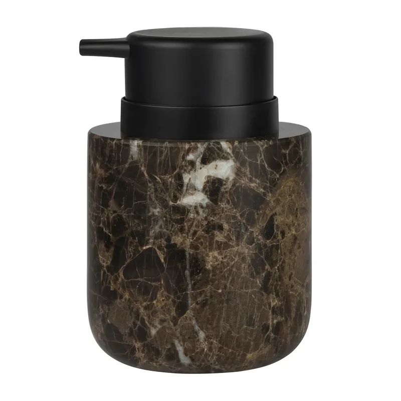 Marble Seifenspender 12,5 cm Braun by Mette Ditmer – product photo