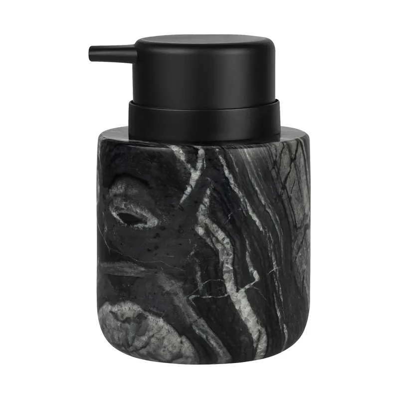 Marble Seifenspender 12,5 cm Schwarz-grau by Mette Ditmer – product photo