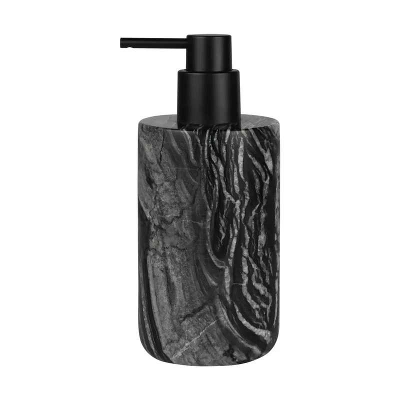 Marble Seifenspender 17,5 cm Schwarz-grau by Mette Ditmer – product photo
