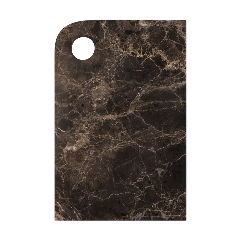 Marble Serviertablett medium 20x30 cm Brown van Mette Ditmer – productfoto