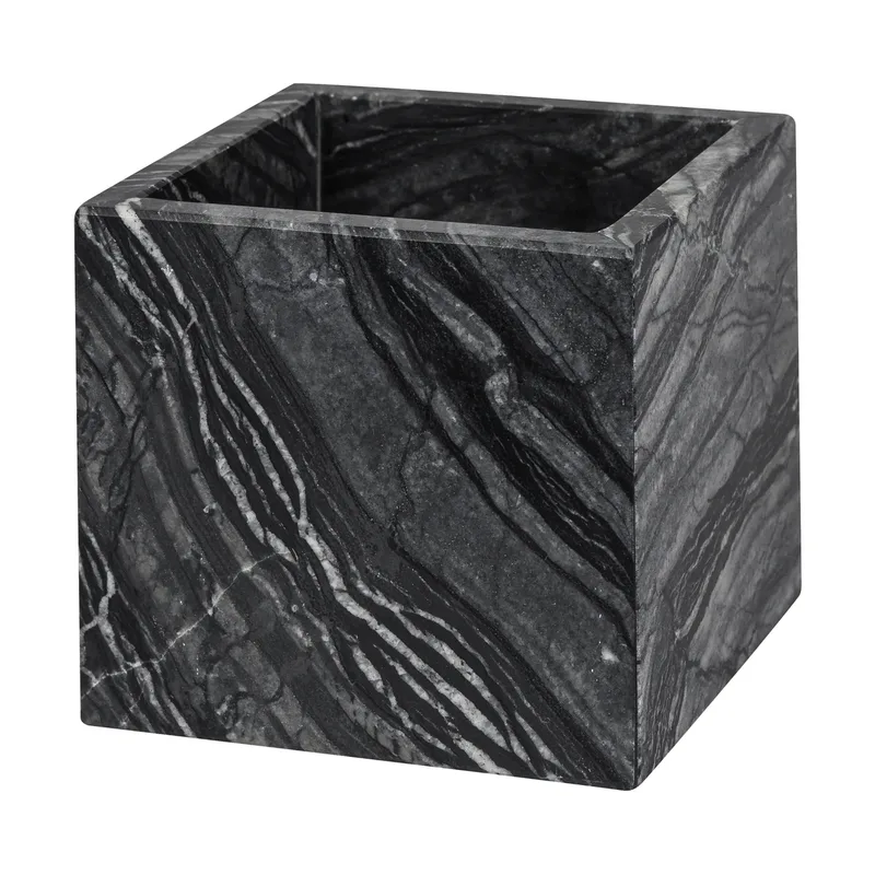 Marble Würfel 8,5x8,5 cm Black-Grey von Mette Ditmer – Produktfoto