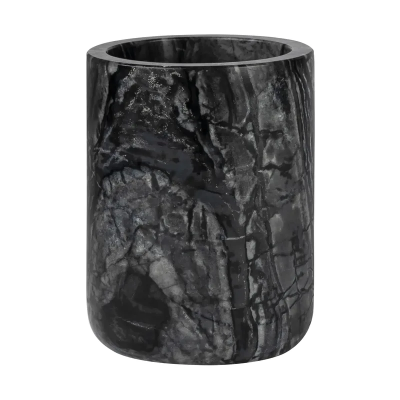 Marble Zahnbürstenhalter 10 cm Schwarz-grau by Mette Ditmer – product photo