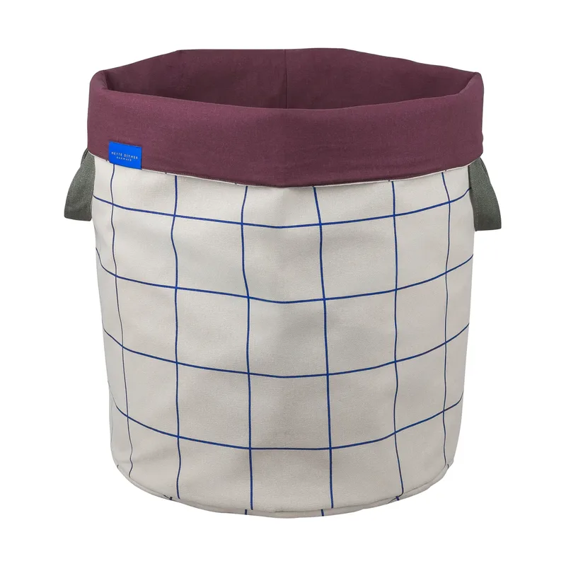 Mesh-Wäschekorb Ø40x50 cm Cobalt-sand von Mette Ditmer – Produktfoto