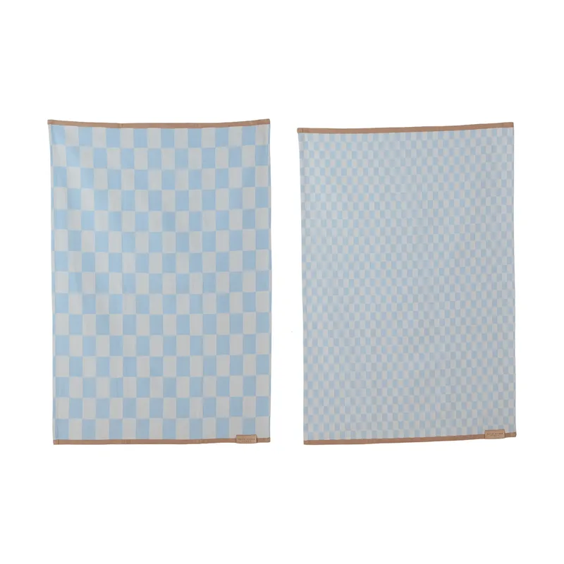 Mini-Max Küchenhandtuch 2er-Pack Blue (blå), 50x70 cm by Mette Ditmer – product photo