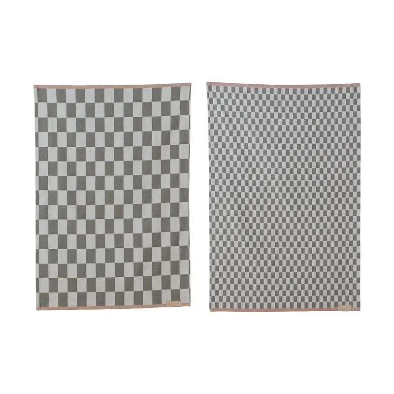 Mini-Max Küchenhandtuch 2er-Pack Gray (grå), 50x70 cm by Mette Ditmer – product photo