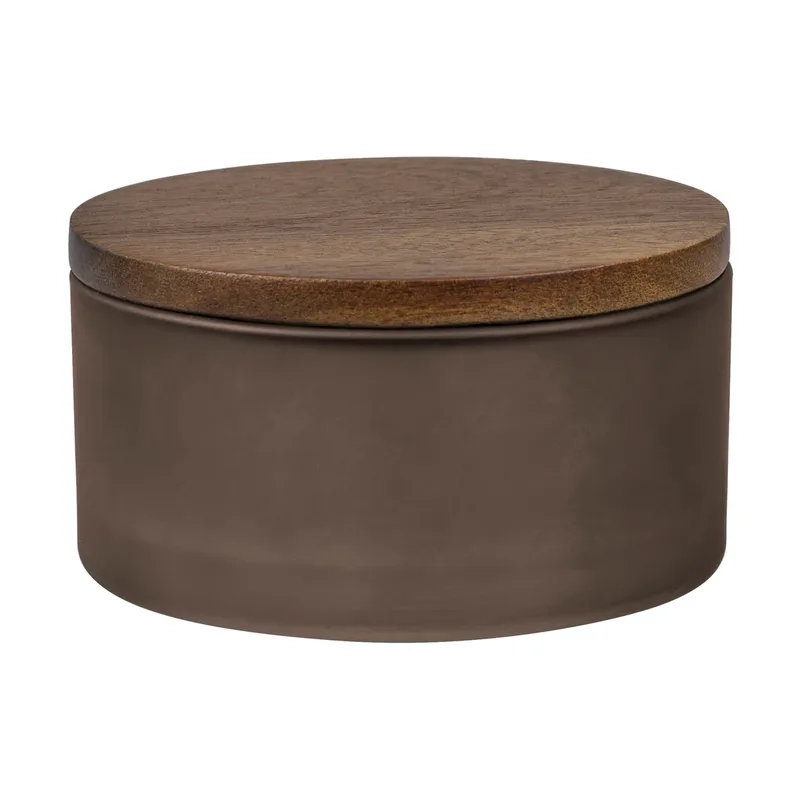 Modest Dose mit Deckel Ø10,5 cm Walnut by Mette Ditmer – product photo
