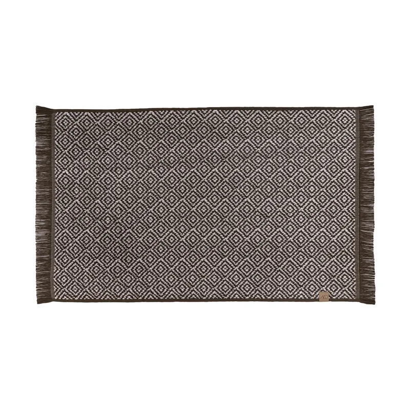 Morocco Badezimmerteppich 50 x 80cm Chocolate-off-white by Mette Ditmer – product photo