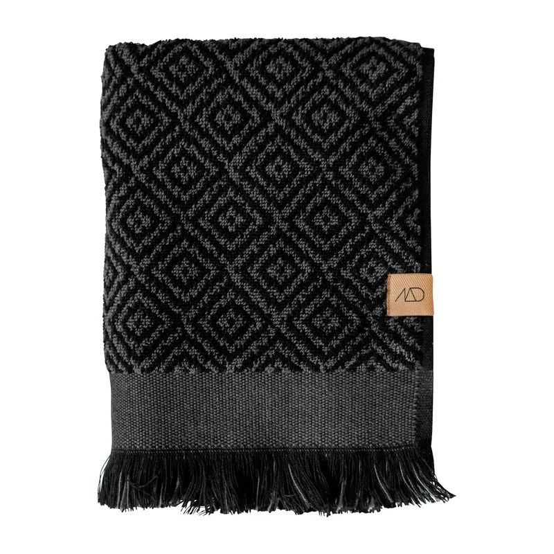 Morocco Handtuch 50 x 90cm Black-grey by Mette Ditmer – product photo