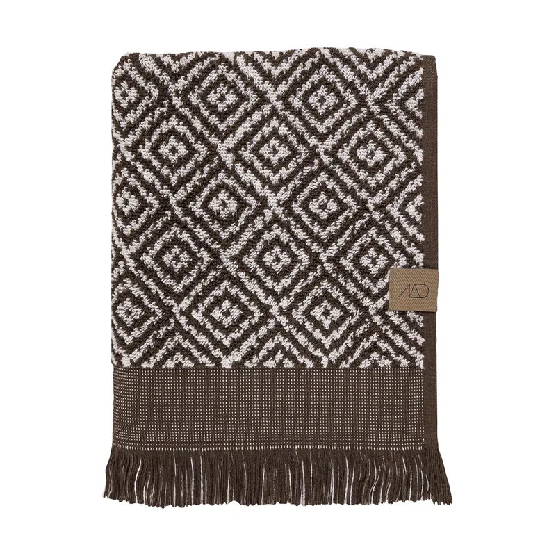 Morocco Handtuch 70 x 135cm Chocolate-off-white by Mette Ditmer – product photo