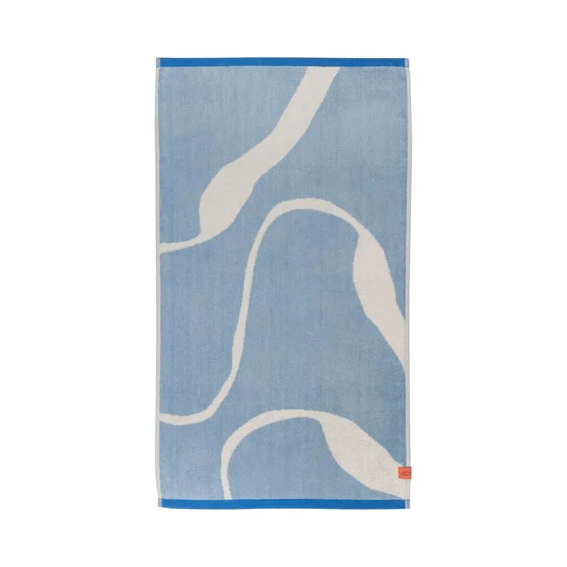 Nova Arte Badetuch 70x133cm Light blue-off-white by Mette Ditmer – product photo