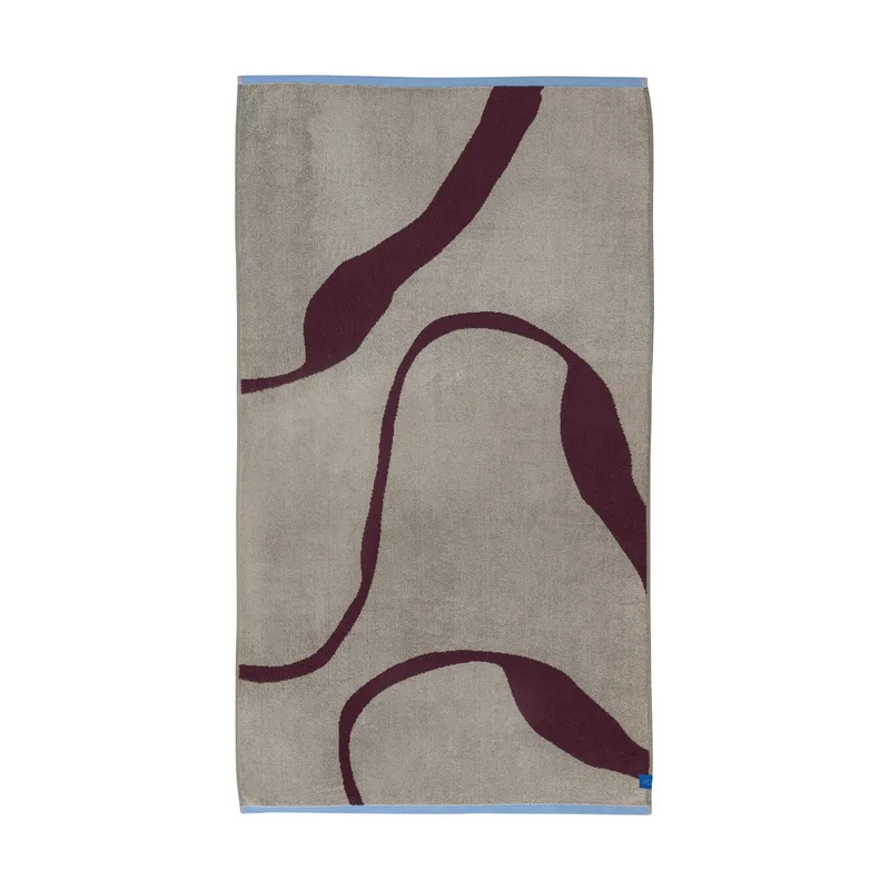 Nova Arte Badetuch 70x133cm Wine-sand by Mette Ditmer – product photo