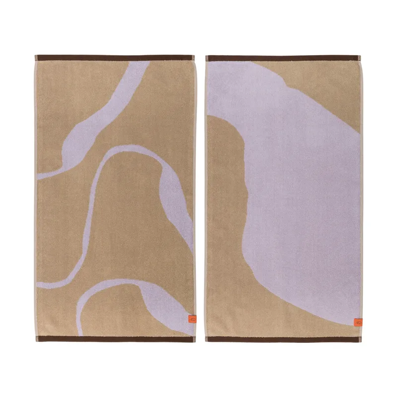 Nova Arte Gästehandtuch 40x55cm 2er Pack Sand-lilac by Mette Ditmer – product photo