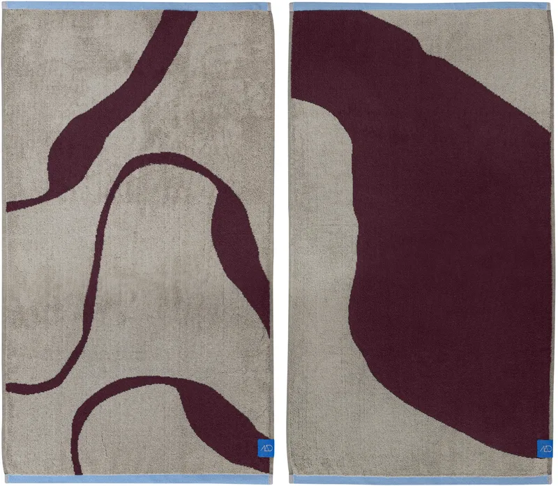 Nova Arte Gästehandtuch 40x55cm 2er Pack Wine-sand by Mette Ditmer – product photo
