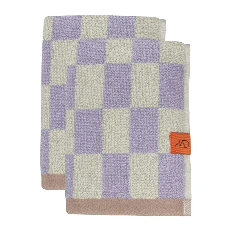 Retro Handtuch Lilac, 40x55 cm, 2er Pack van Mette Ditmer – productfoto