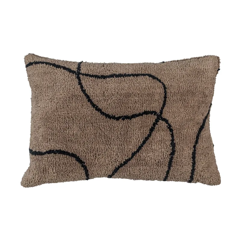 Shadow getupfter Kizzenbezug 40x60 cm Brown by Mette Ditmer – product photo