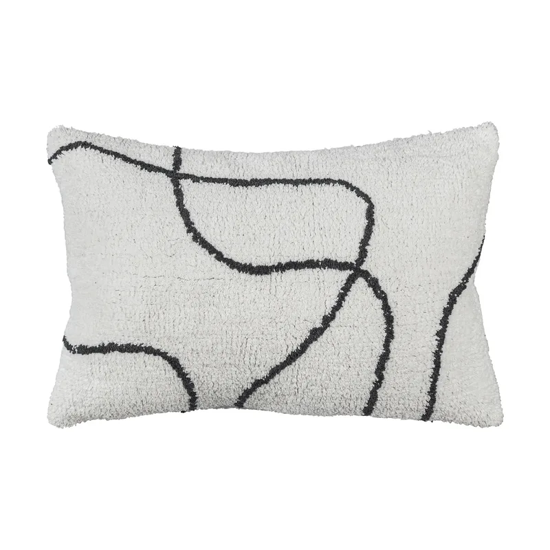 Shadow getupfter Kizzenbezug 40x60 cm Off-white by Mette Ditmer – product photo