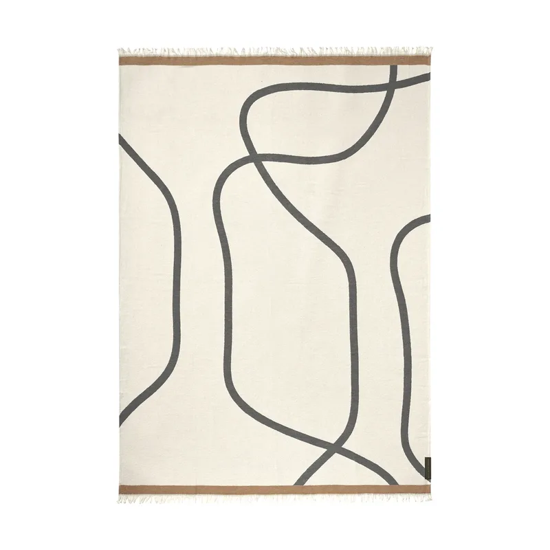 Shadow Plaid Off-white-grey, 130x175 cm by Mette Ditmer – product photo