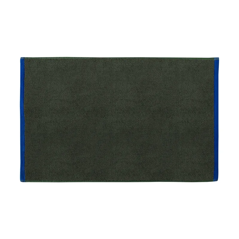 Soft Badezimmerteppich 50x80 cm Dark olive-light blue by Mette Ditmer – product photo