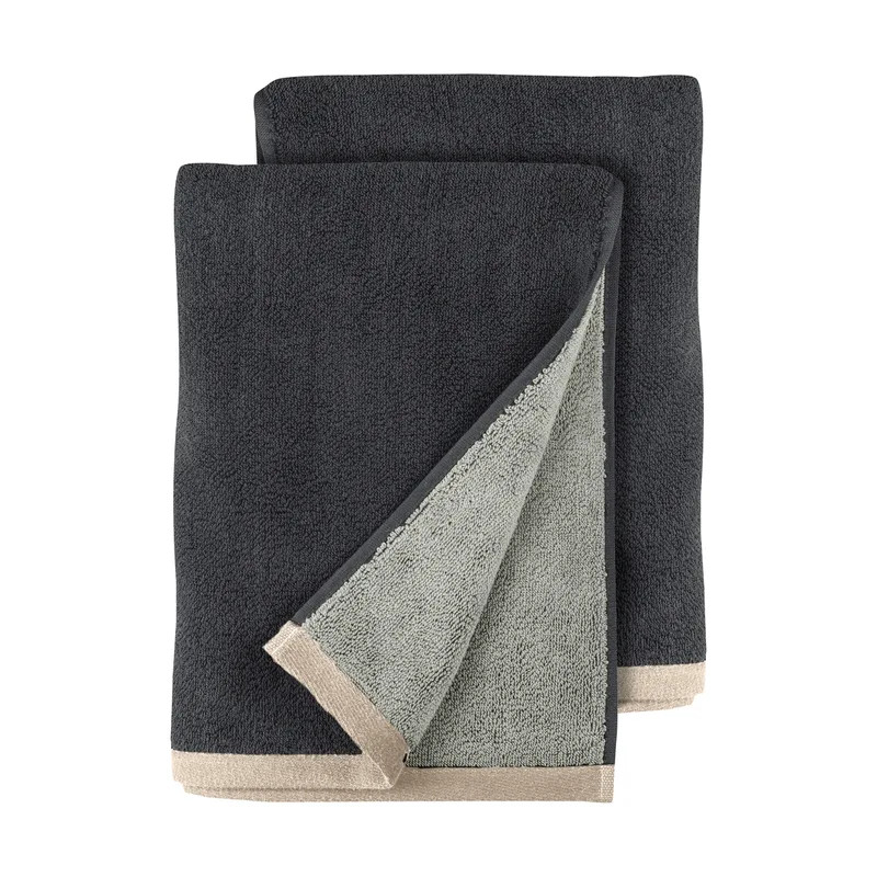 Soft Gästhandtuch 2er-Pack 40x55 cm Grey (grå), 40x55 cm by Mette Ditmer – product photo