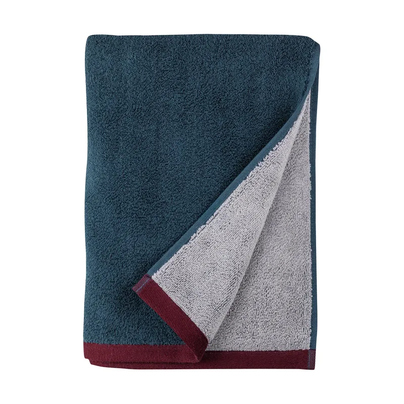 Soft Handtuch 50x90 cm Midnight blue-light grey by Mette Ditmer – product photo