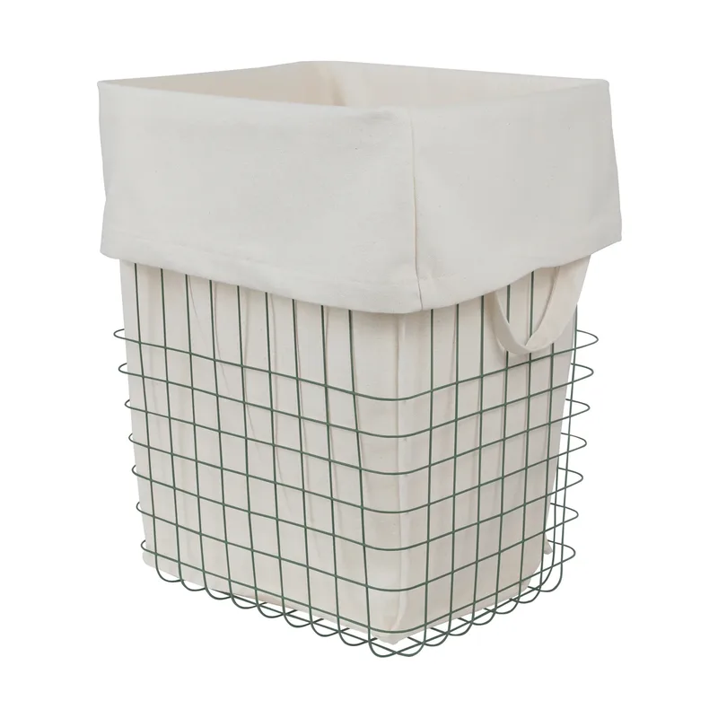 Store-it Aufbewahrungskorb mit Baumwollbeutel Large Thyme green by Mette Ditmer – product photo