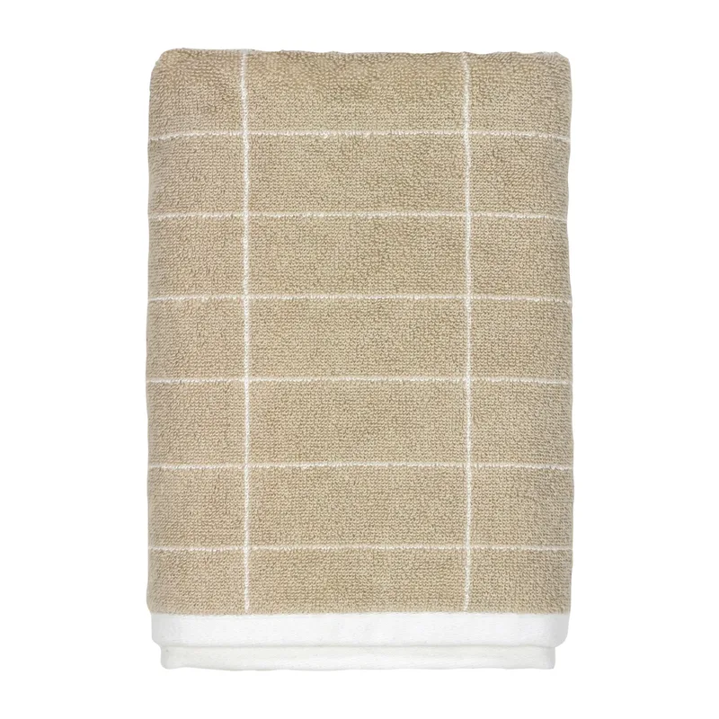 Tile Stone Badehandtuch 70 x 140 cm Sand-Off-White by Mette Ditmer – product photo