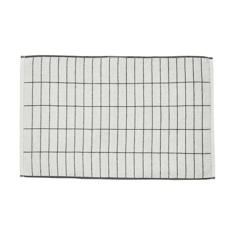 Tile Stone Badezimmerteppich 50x80cm Schwarz-off white by Mette Ditmer – product photo