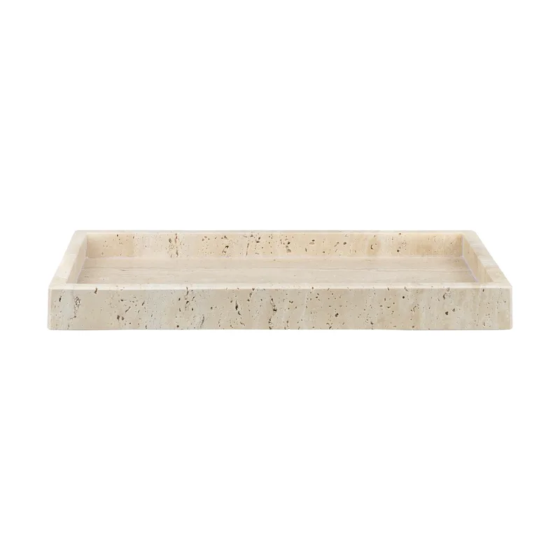 Travertine dekorationstablett 16x31 cm Linen by Mette Ditmer – product photo