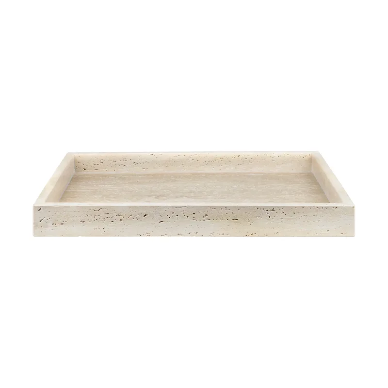 Travertine Dekorationstablett 30x40 cm Linen by Mette Ditmer – product photo