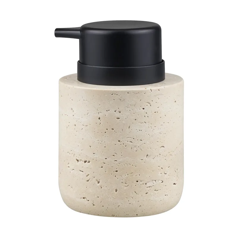 Travertine Seifenspender 12,5 cm Linen by Mette Ditmer – product photo