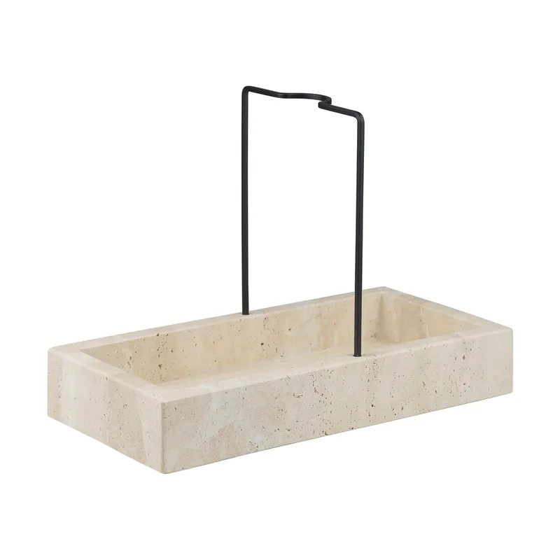 Travertine Spülbeckenorganisator 12x23,5 cm Linen by Mette Ditmer – product photo