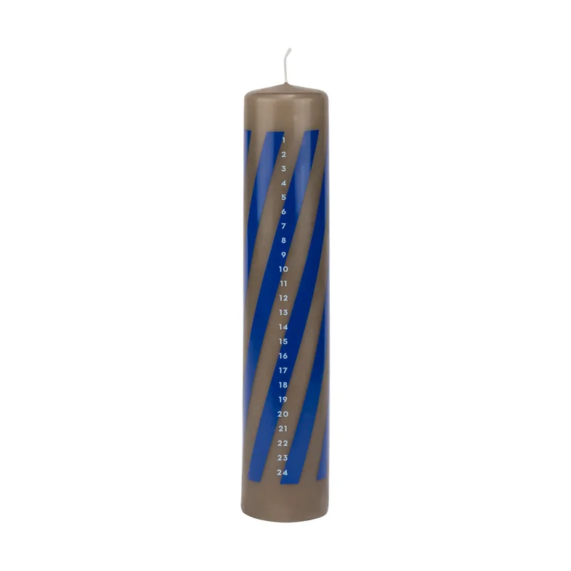 Twentyfour Kalenderkerze 25cm Cobalt by Mette Ditmer – product photo