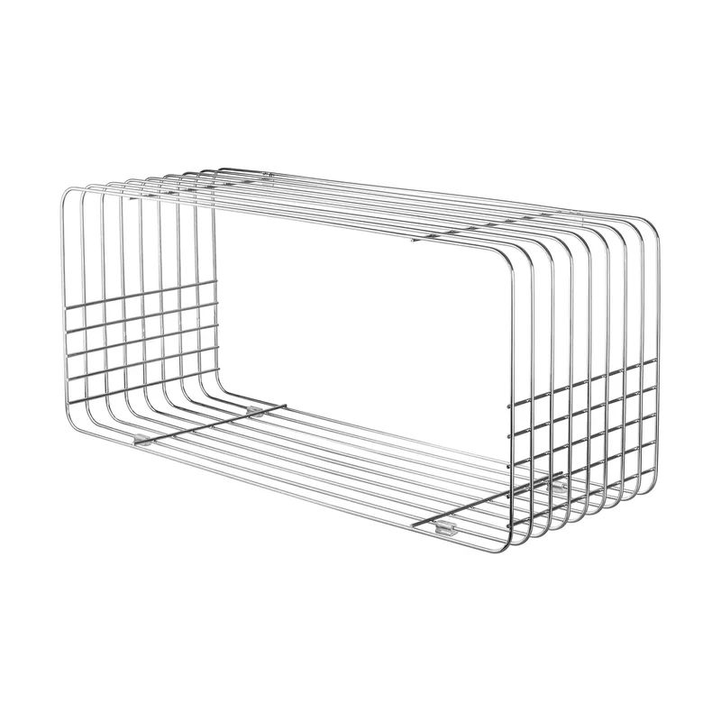 Wire Wandregal Chrome, 31x70x26 cm by Mette Ditmer – product photo