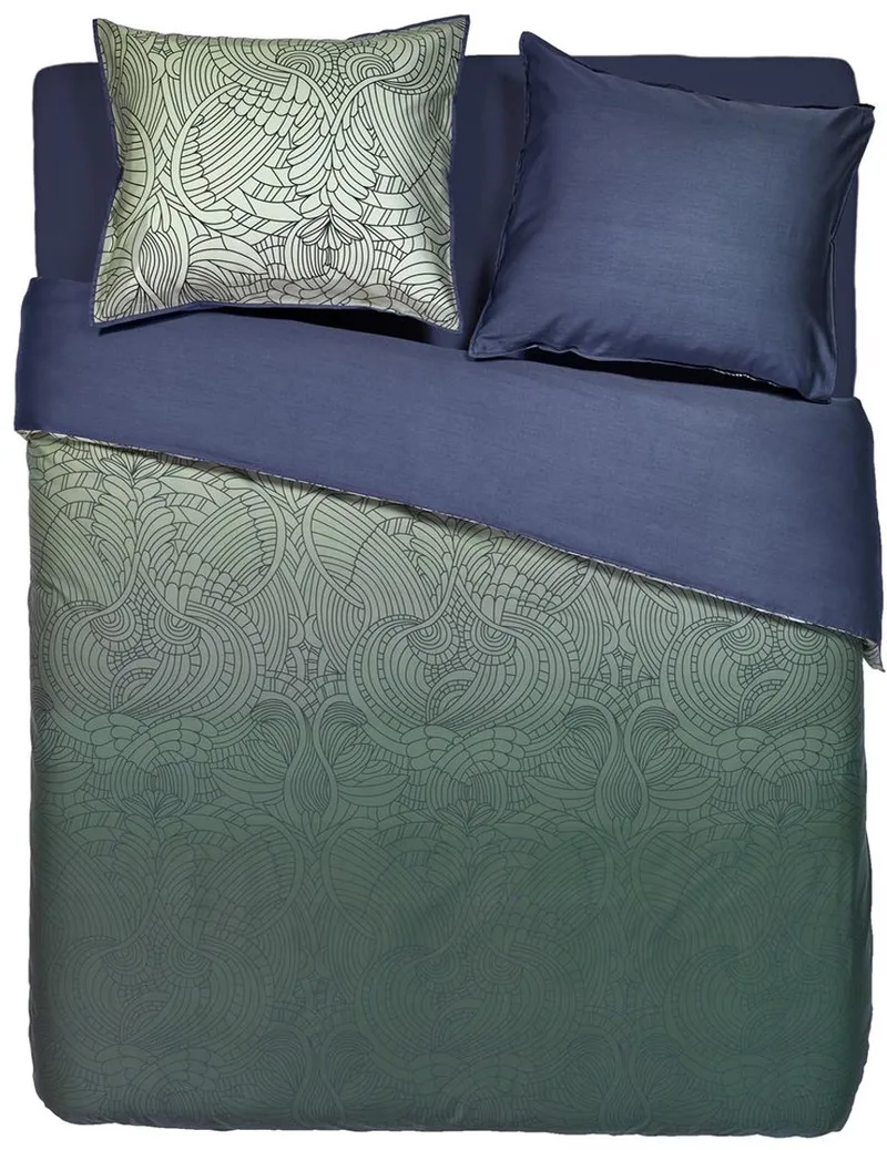 Dodo Pavone dekbedovertrek - Lits-Jumeaux - 240x200/220 van Moooi in Groen – productfoto