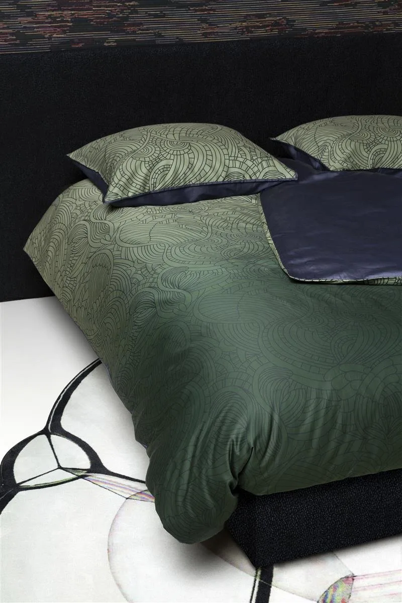 Katoensatijn - Hoeslaken - 90x200 by Moooi in Blue – product photo