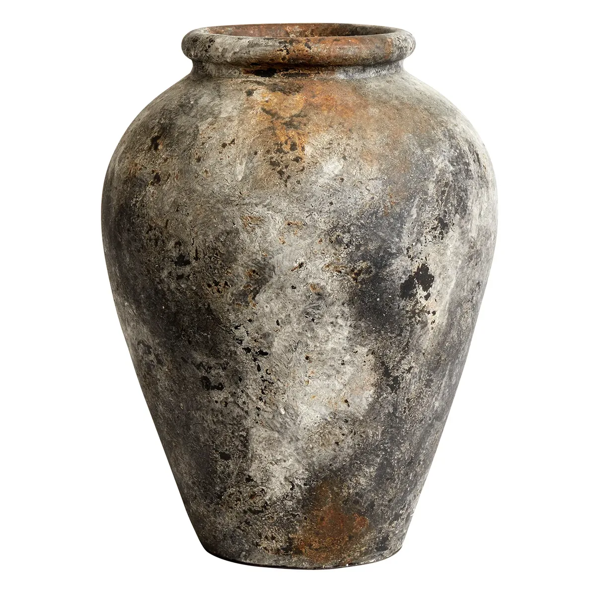 Echo pot h50 cm Ø37 cm Roest-grijs van MUUBS – productfoto