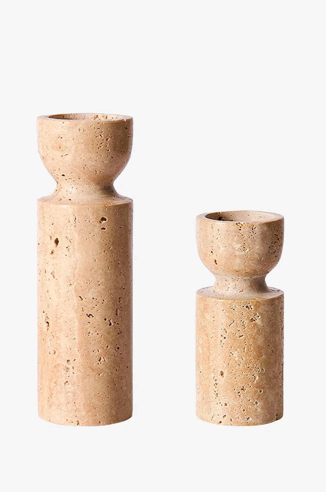 Fyrfadslys Minerva 2 st - Lysestager & lanterner van MUUBS in Beige – productfoto