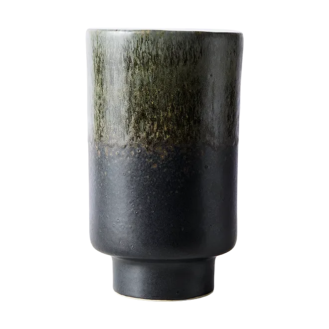 Vase Lago M - Forest Green Ø13xH22 cm fra MUUBS – produktbillede