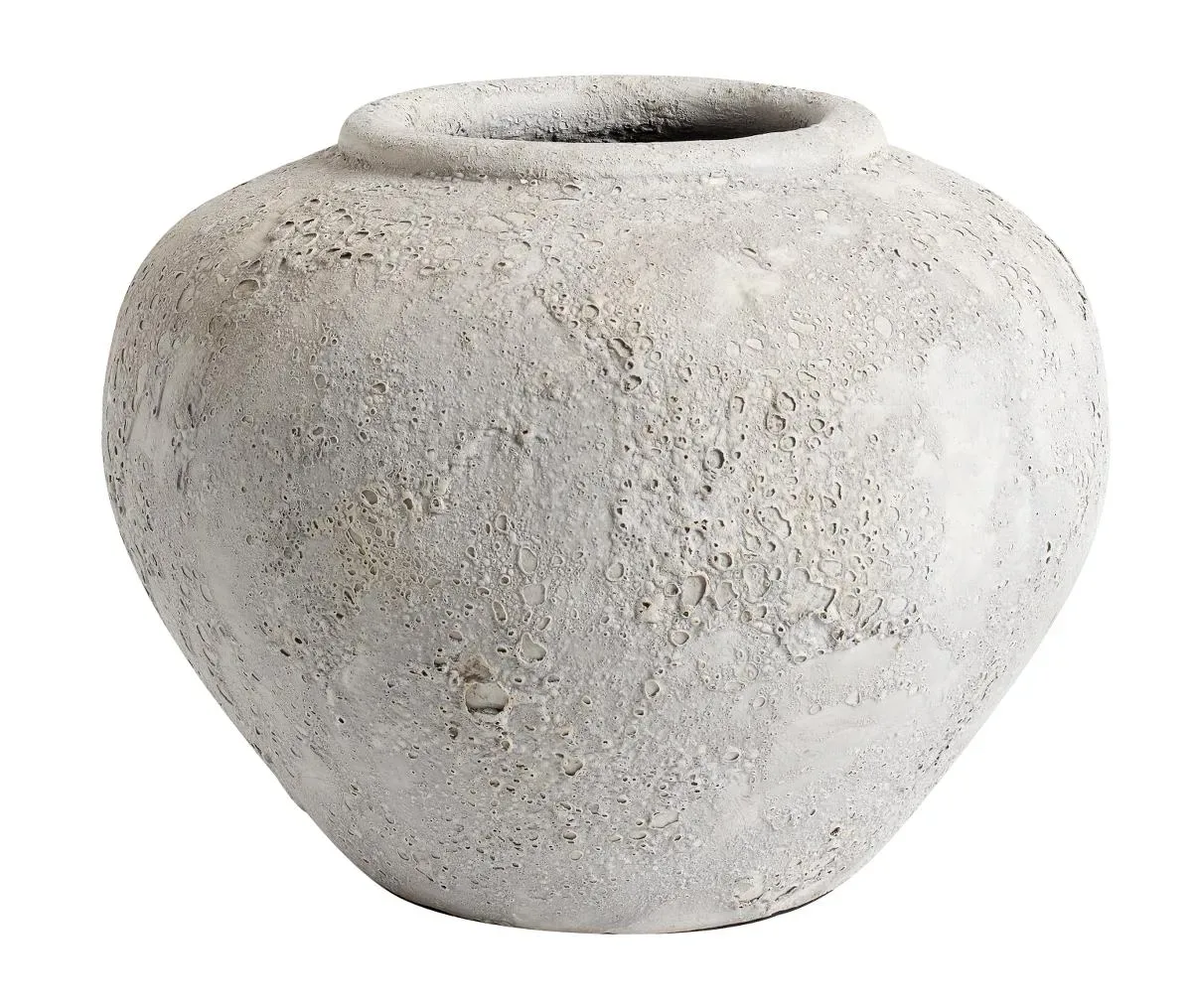 Luna bloempot 26 cm Grijs-terracotta van MUUBS – productfoto