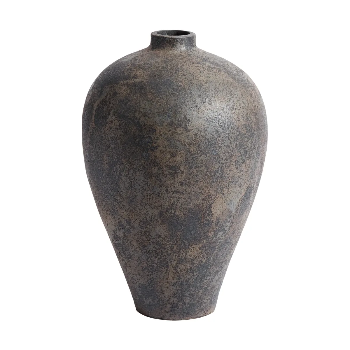 Memory Blumentopf-Vase 60 cm Braun/graue Terrakotta van MUUBS – productfoto