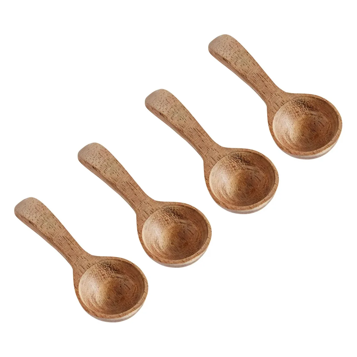 Muubs teak Salzlöffel 4er Pack Natur de MUUBS – photo du produit