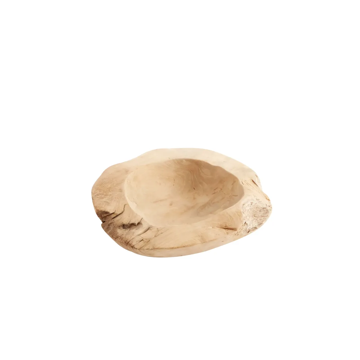 Rustic Skål 40 - Natur, Ø40xH8 cm fra MUUBS – produktbillede