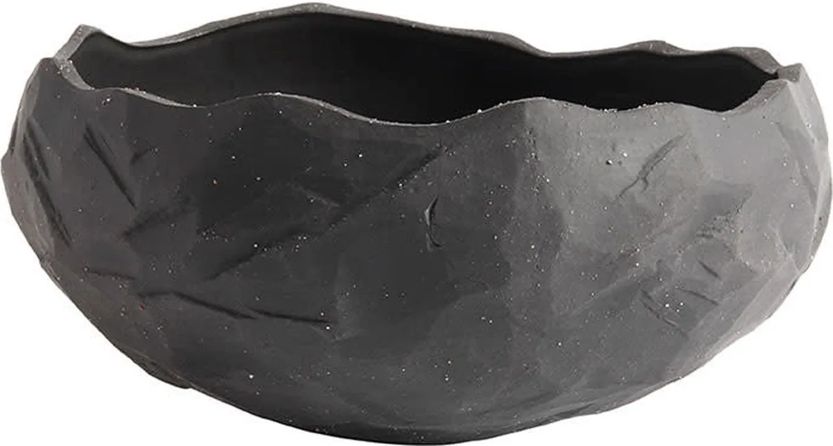 Serveer schaal | Serving bowl Kuri - Stone Ceramics - Ø25xH12 cm van MUUBS in Wit – productfoto