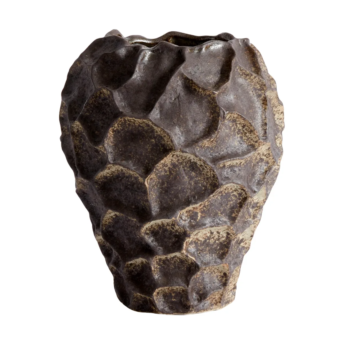 Soil Vase 21,5cm Chocolate fra MUUBS – produktbillede