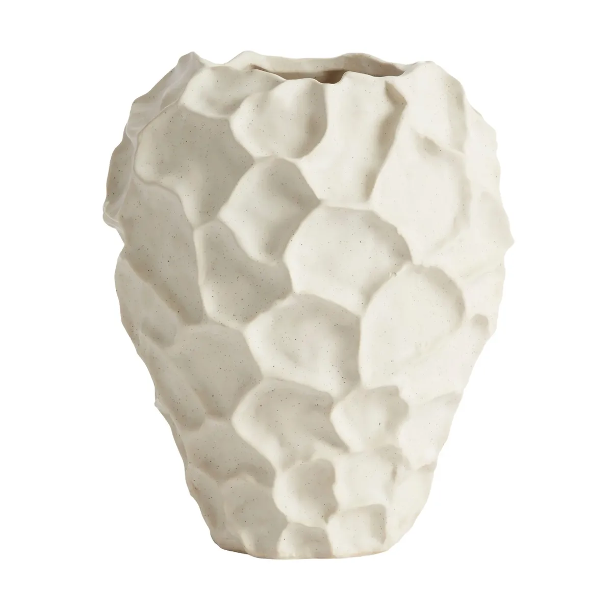 Soil Vase 21,5cm Vanilla fra MUUBS – produktbillede